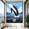 Pearl Jam Vancouver 2024 Orca Whale Blue Ocean Concert Poster Art
