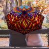 Phoenix Stained Glass (6) Printed umbrella windproof folding umbrella portable sun and rain umbrella suitable for gifting