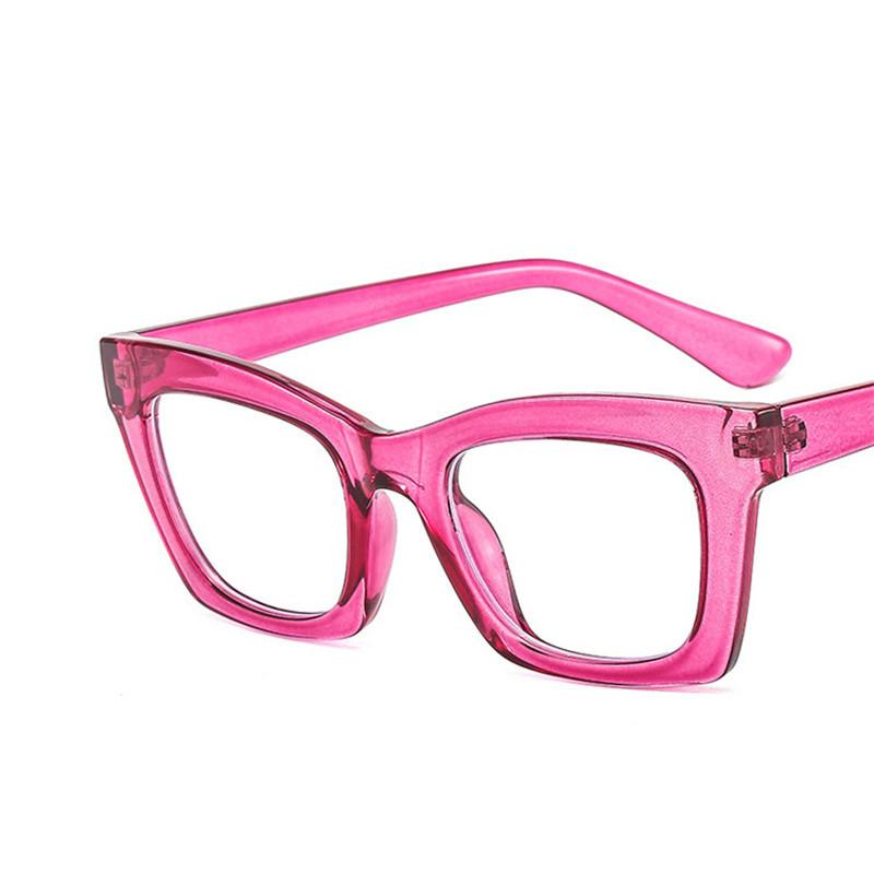 Square Small Eyeglasses Frame New Retro Multi-Color Option Flat Mirror Women'S Tide Package Flower Simple Eyeglass