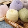 100 г Новая пушистая мохеровая пряжа однотонная мягкая хлопковая пряжа моток теплая средней толщины пряжа для вязания шарфа вязание свитера