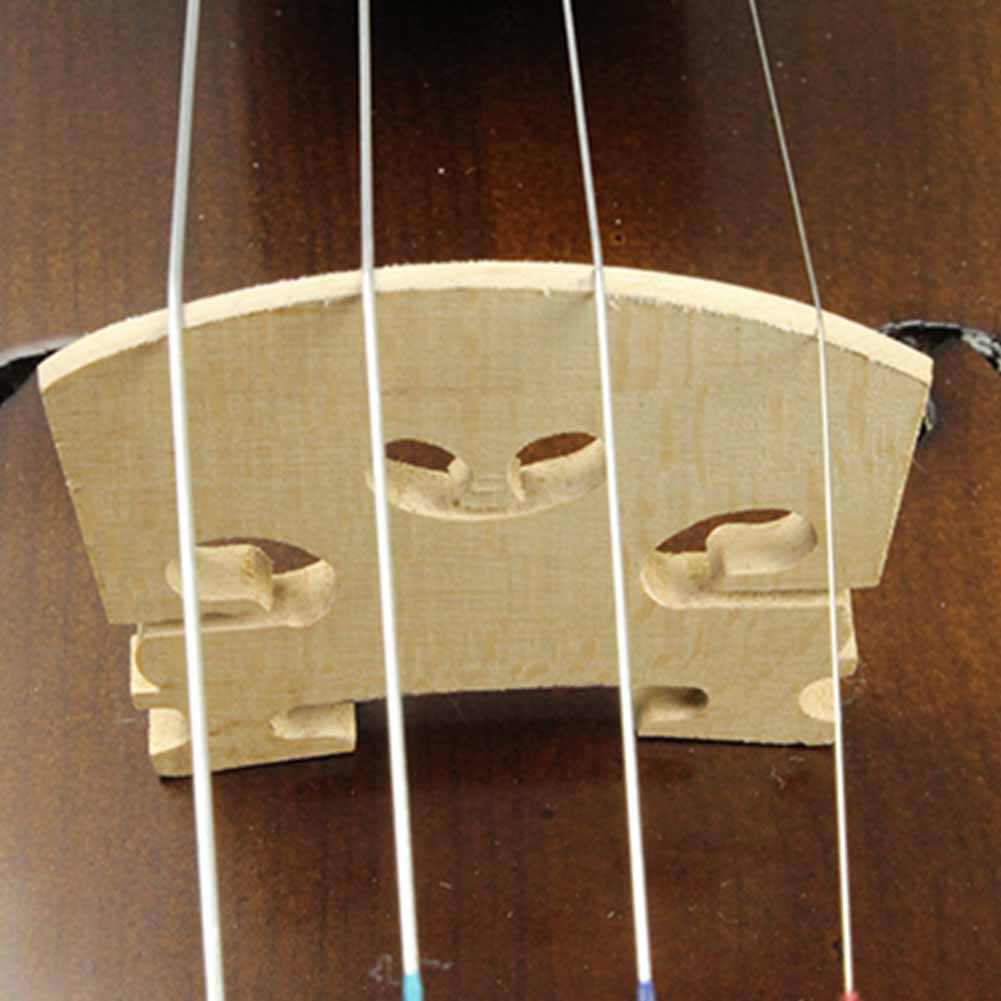 5 Pcs Premium Maple Wooden Violin Bridge Violin Accessory Part for Instrument Learner(1 8)