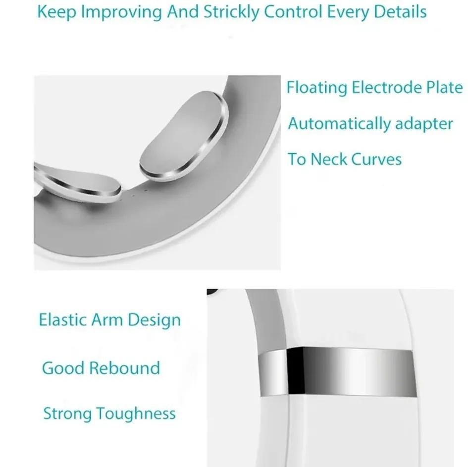 Mini Cervical Massager Portable Household Deep Massage Warm Pressing Electric Neck Shoulder Relaxer for Pain Relief
