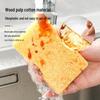 Wood Pulp Cotton Cleaning Sponge & Brush Set - Absorbent Dishcloth, Magic Eraser, Kitchen Scouring Pad