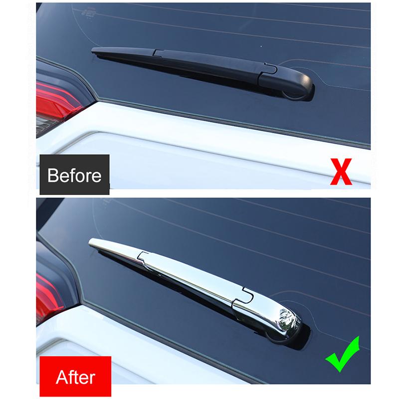 Для Toyota RAV4 XA50 2019 2020 2021 2022 2023 2024 ABS Carbon Car Rear Car Rear Защитная накладка на заднее стекло автомобиля