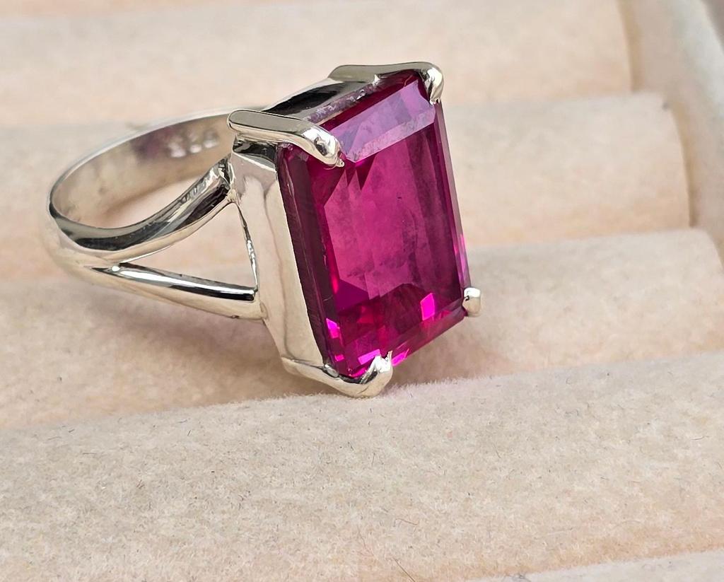 Beautiful Pink Tourmaline Ring for Women, Gift for Her, 925 Solid Sterling Silver, Gemstone Ring, Handmade Jewellery, Boho Ring