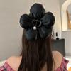 Pearl Sponge Puff Flower Hair Claw Korean Style Exaggerated Crab Clip Scrunchies Shark Clip  Daily