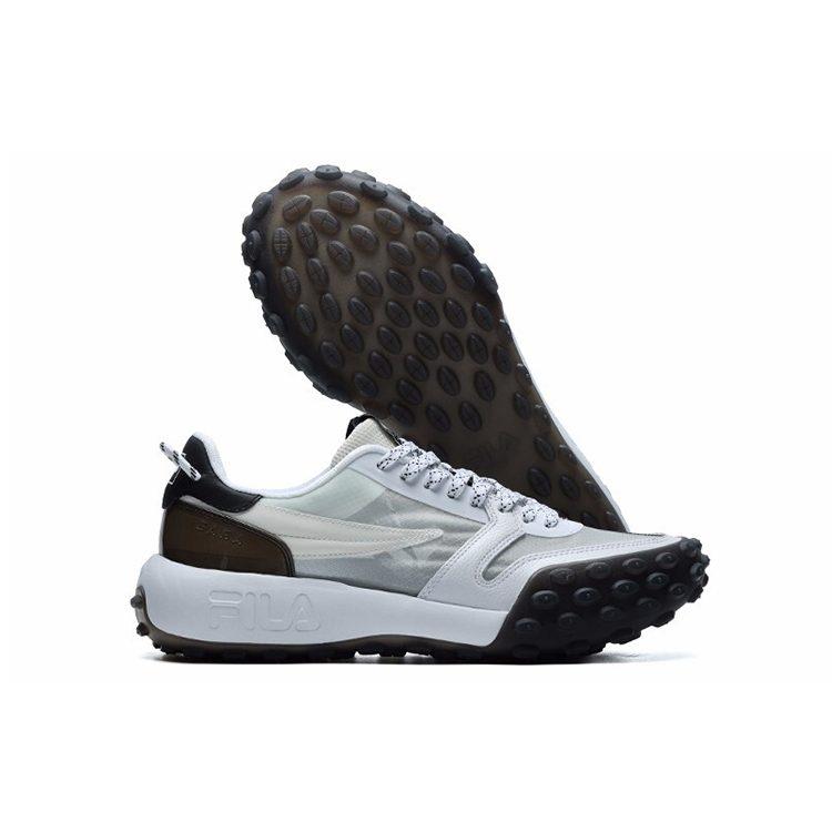 Fila Gara Амортизация Устойчивость к истиранию Дышащие Низкие Кроссовки на массивной подошве Мужские Cloud Dancer F12M124140FCW