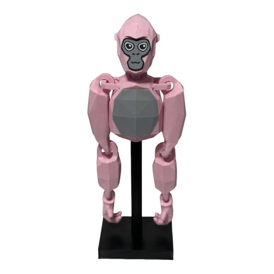 6-Inch Gorilla Toy with Stand 3D Printed Movable Joints Geometric Orangutan Desk Toy Decoration Ornament Gamers Collectors Gift