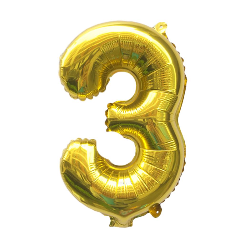 Алюминиевая пленка фольгированный воздушный шар с цифрами Широкое применение Безопасные и прочные цифры 0-9 фольгированные шары