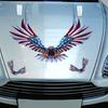 4Pcs/Set Flying Eagle USA Flag Car Decal Reflective Auto Truck Sticker Decor
