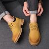 Men's Thick Soled Shoes Retro and High-quality Genuine Leather Casual Business or partyDerby Luxury Adult Shoes New