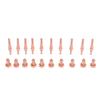 10Pcs 9 8212 Nozzles 10Pcs 9 8215 Electrodes Brass Nozzle Electrode Set for SL60 SL100 Plasma Cutting Torch