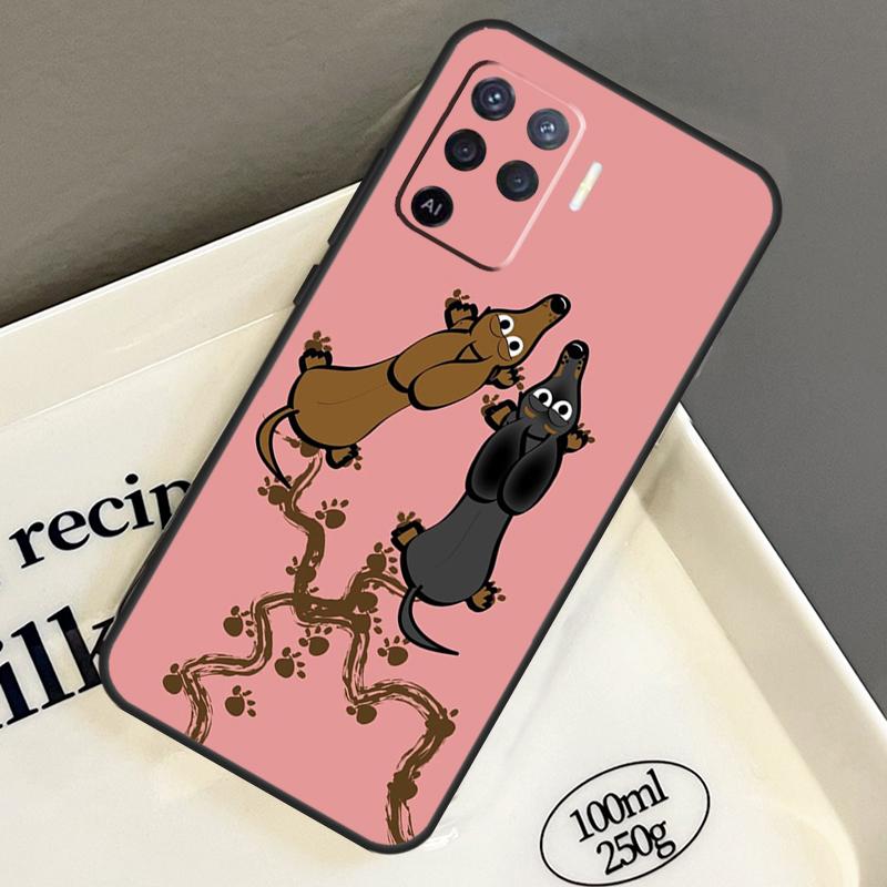 Dachshund Dog For Oppo A18 A38 A58 A78 A98 A5 Pro A96 A76 A16 A94 A74 A54 A15 A40 A60 A80 A17 A57 A77 Case