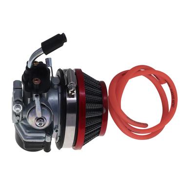 Гоночный карбюратор, 2-тактный 49cc 50cc 66cc 80cc 100cc с воздушным фильтром для 2-тактного двигателя, газового двигателя