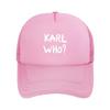 Karl Who Сетчатая Бейсболка Унисекс Однотонная Кепка-Козырек Летняя Дышащая Кепки Snapback Кепка Тракер Дропшиппинг