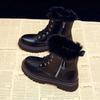 Модные белые ботинки на платформе Готическая панк-обувь Женские зимние кожаные ботильоны Женские дизайнерские ботильоны Модные ботинки Женские