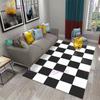 Марокканский стиль, черно-белый клетчатый ковер в клетку, ковер для гостиной, спальни, современный 3d геометрический коврик для входной двери, домашний декор