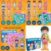 Деревянная структура тела Puzzle Для детей Образовательная развивающая игрушка Для мальчиков и девочек