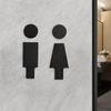 Men and Women Restroom Signages Signs Multipurpose Bathroom Stickers Toilet Signboards for