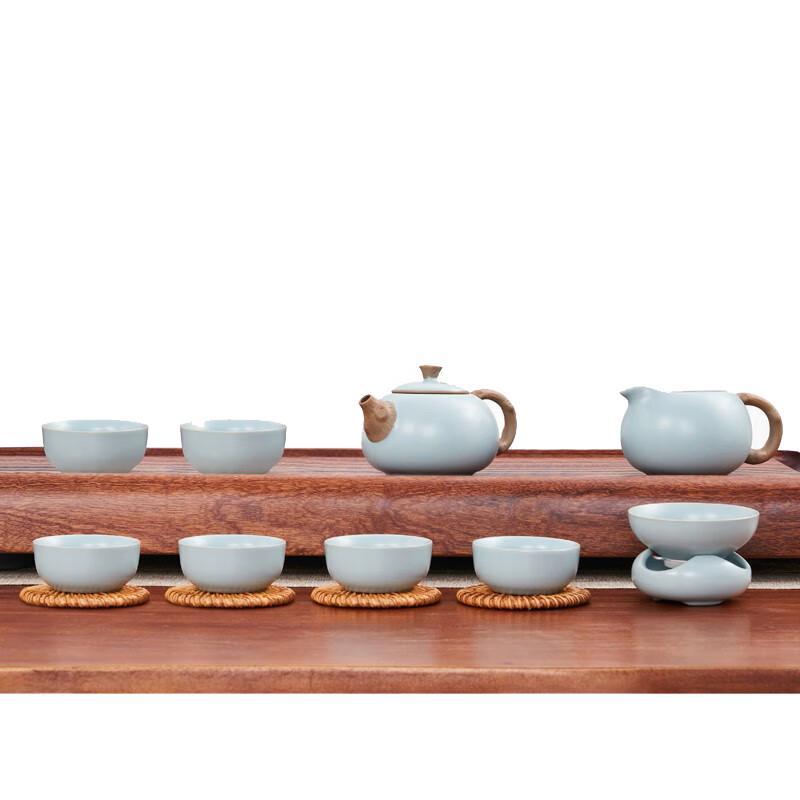 Bafangli Ru Kiln Xishi Teapot 10-Piece Set