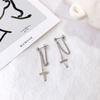 Punk Style The Cross Earring Fashion Geometric Stud Earrings Women Women Men Rock Jewelry Party Eardrop