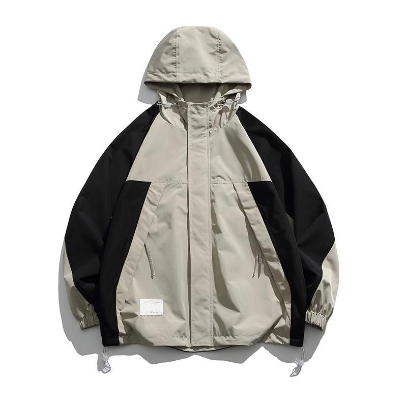 Модная брендовая куртка для активного отдыха на открытом воздухе, мужская новая осенняя функциональная ветровая горная водонепроницаемая куртка с капюшоном для пары