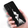 Ballet Girl Black Silicone Phone Case For Xiaomi POCO X3 X4 NFC F5 M3 M4 M6 X5 X6 Pro F3 F4 GT 5G C55 C65 M5