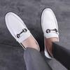 Leather Shoes Comfortable and Light Men's Shoes Soft Sole Men's Business Casual Shoes British Fashion Foot Shoes Doudou