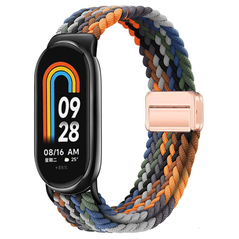 Для Xiaomi Mi Band 10 ремешок Аксессуары дышащий нейлон Магнитный плетеный Браслет ремень pulseira correas для Xiaomi Mi band 9 8