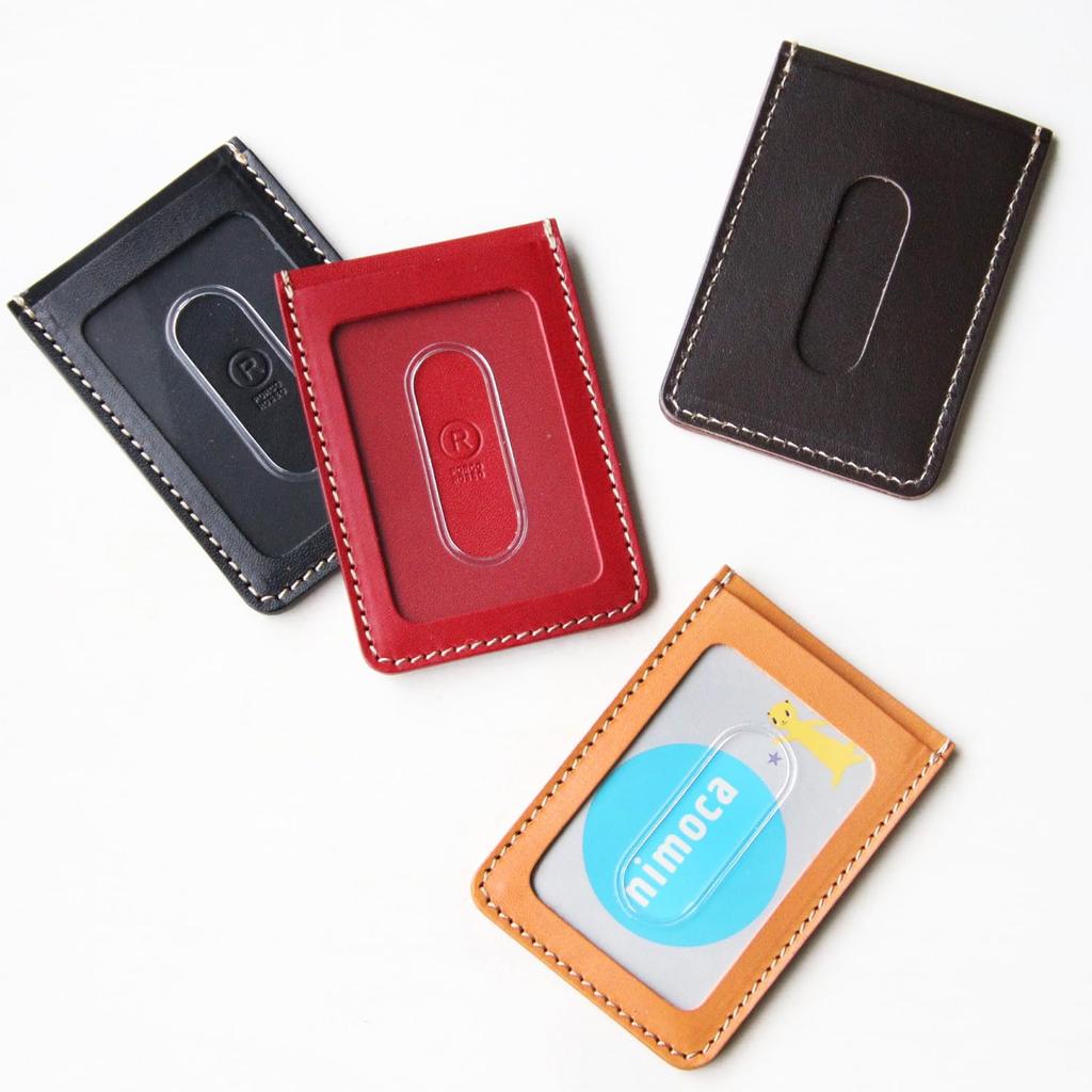 Vertical Pass Case Original Tochigi Leather Made In Japan Genuine Leather Camel [PORCO ROSSO] [sokunou]