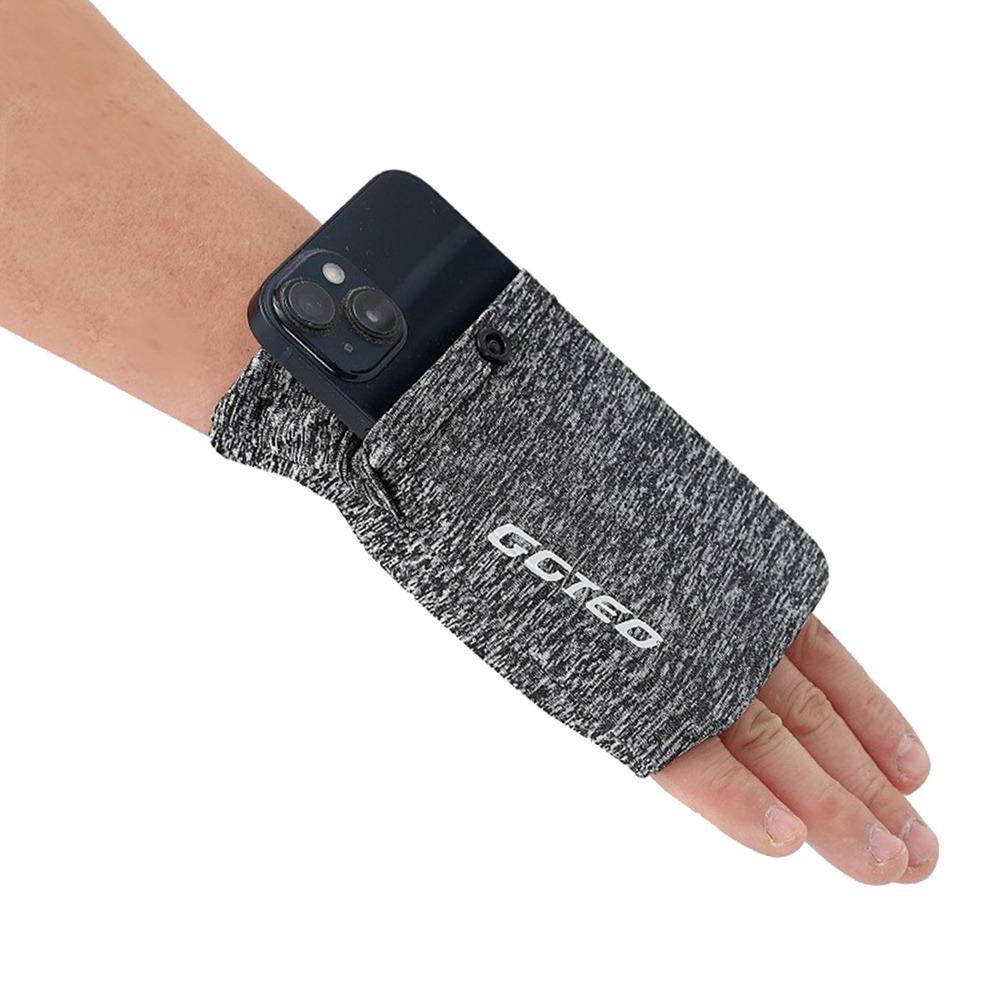 Phone Protection Sports Phone Bag Black Grey Wrist Storage Bag Wrist Phone Bag  Running Sports