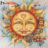 HC 5d Diy Diamond Painting Lovely Sun Flowers Cross Stitch Diamond Embroidery Mosaic Diamonds