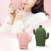Watering Hand Warmer Cartoon Cactus Shaped Silicone Bag Handheld Reusable Warm Cool Dual Use Water Bag for Winter In Class