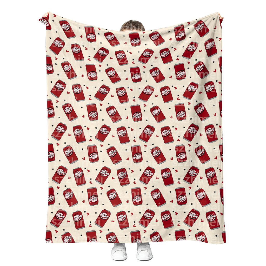 Новые Модные Мягкие Пледы из Флиса и Фланели с Возможностью Индивидуальной Печати, Напиток Dr Pepper, Dr.Peppered