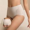 Женские ультратонкие бесшовные трусы из хлопка Ice Silk с высокой талией и утягивающими шортами для уменьшения живота, трусы больших размеров, тонкое нижнее белье