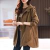 Women's Trench Coats Loose-Fitting Overcoat European Style Windbreaker