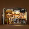 Миниатюрный домик Rolife, кукольный домик, пекарня Becca's Baking House, пекарня, DIY, 3D-головоломка, светодиодный набор для самостоятельной сборки, деревянная головоломка, деревянное ремесло, иллюстрации