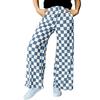Женские брюки с высокой талией, эластичные, клетчатые, широкие, повседневные брюки свободного кроя, повседневная одежда для работы и отдыха