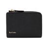Paul Smith Zip Straw Grain Long Black Men's Wallet, 30PAP7856620, 990,