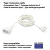 Удлинитель - VELAMP - H03VVH2-F2X0.75MM2 - 5 метров - 6A - Сертифицирован NF, CE