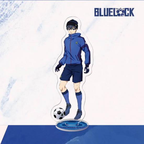 Модель подставки с синим замком, брелок для ключей Isagi Yoichi Bachira Meguru Kira Ryosuke Chigiri Hyoma, украшение для стоящего знака