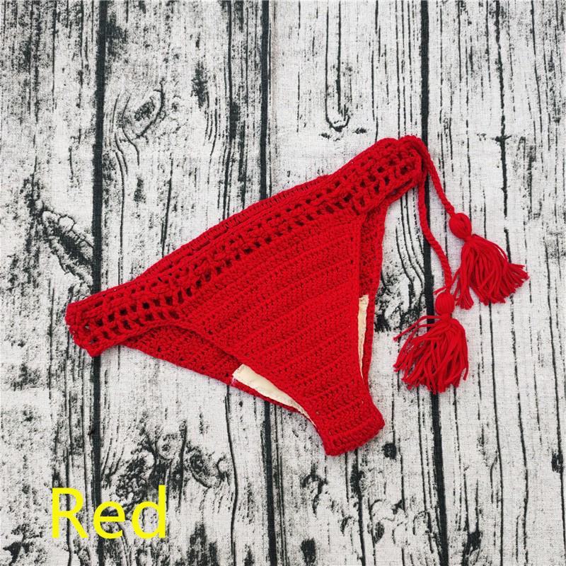 Handmade Crochet Bikini Shorts with Lining