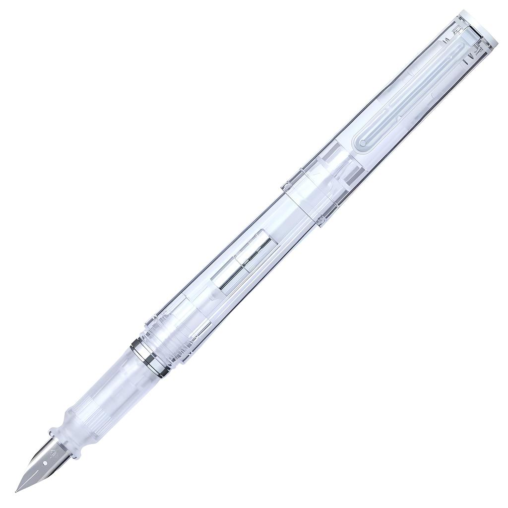 Sailor Fountain Pen TUZU ADJUST Glassy Medium Nib 12-0561 Self-Packaging (Crystal White, M)