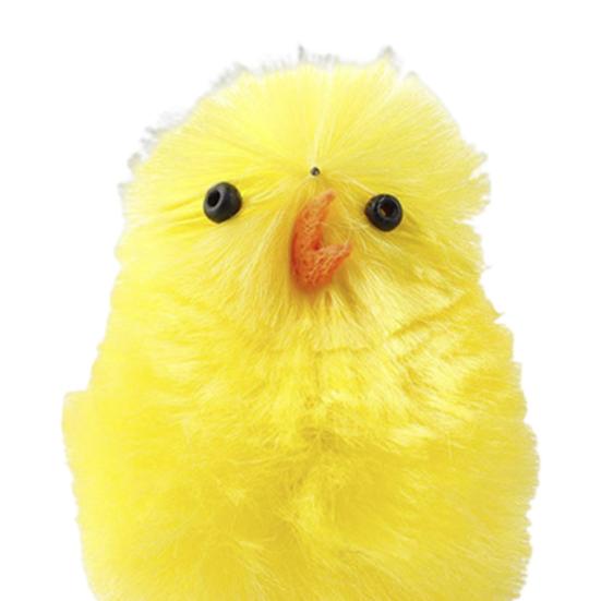 24/36Pcs Easter Fur Chicks Adorable Appearance Mini Size Wide Application Fluffy Soft Plush Toys Easter Chicks Party Decorations