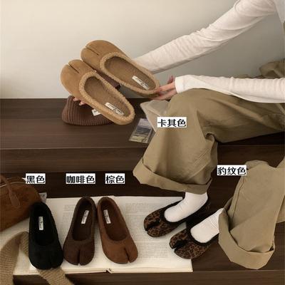 Интернет-знаменитость Мао Мао обувь женская носит осенью и зимой 2025 новая на плоской подошве на одном ходу хлопковые женские туфли модные мягкие подошвы туфли Doudou