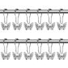  Decorative Butterfly Theme Alloy Curtain Hook Easy Mounting Bath Accessories