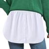 Detachable Underskirt Women Fake Shirt  Irregular Skirt Tail Blouse Hem Cotton Extender Fake Hem  Mini Skirt Fake Hem 6 Sizes