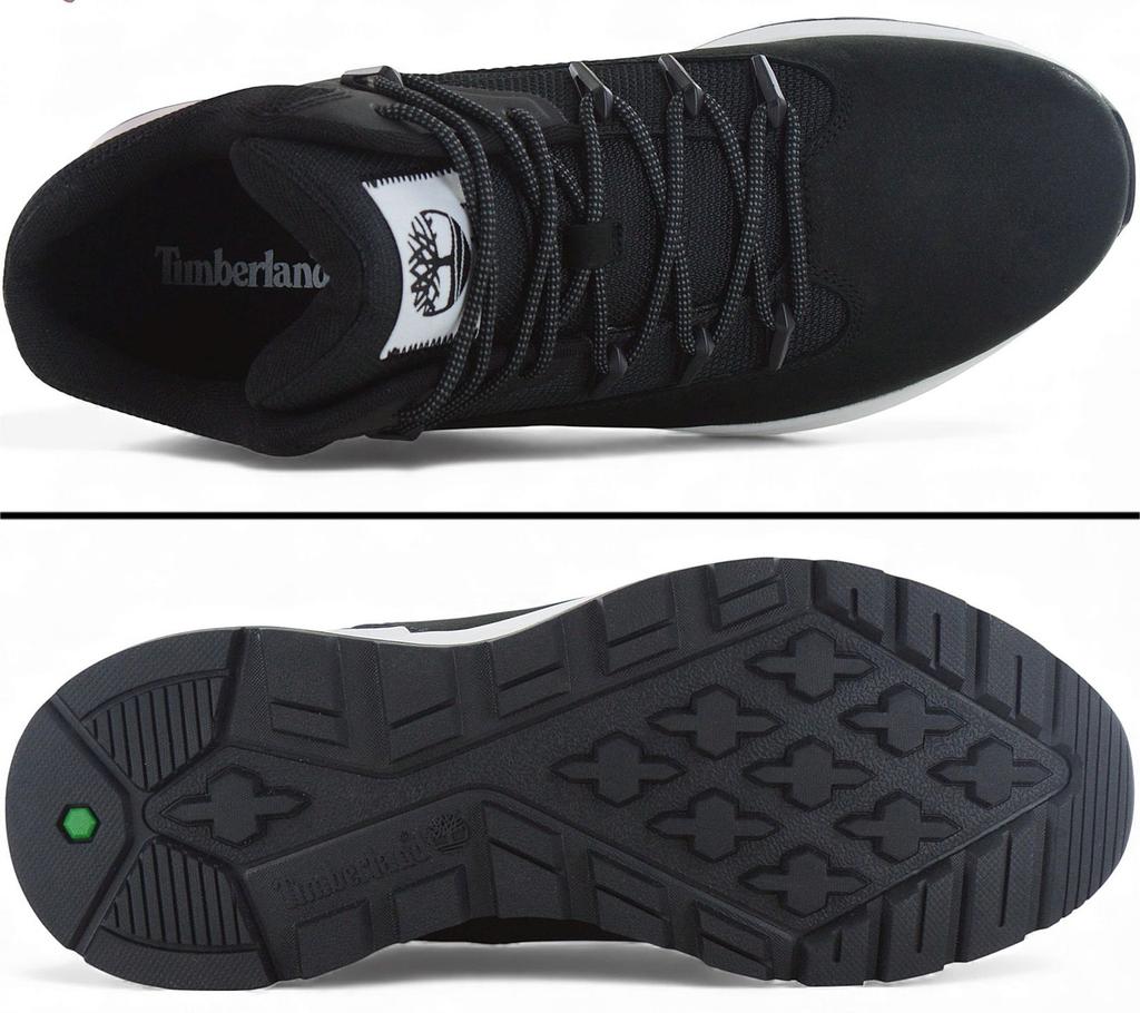 Timberland Sprint Trekker Mid - Мужские ботинки кроссовки кожаные черные TB0A6CPS-W05 ОРИГИНАЛ