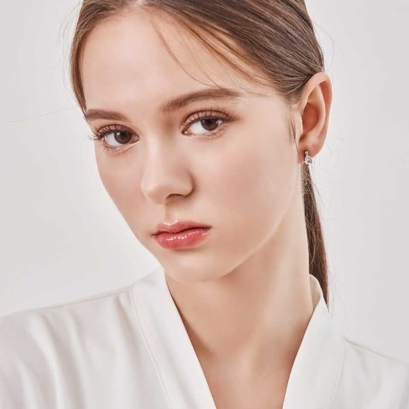 GEIGER Jewelry 925 Silver Simple Waterdrop Stone Earrings GISVEE137