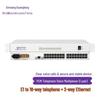 xw-1e1-16p2fe e1 to 16-phone + 2-fast ethernet rack-mount pair